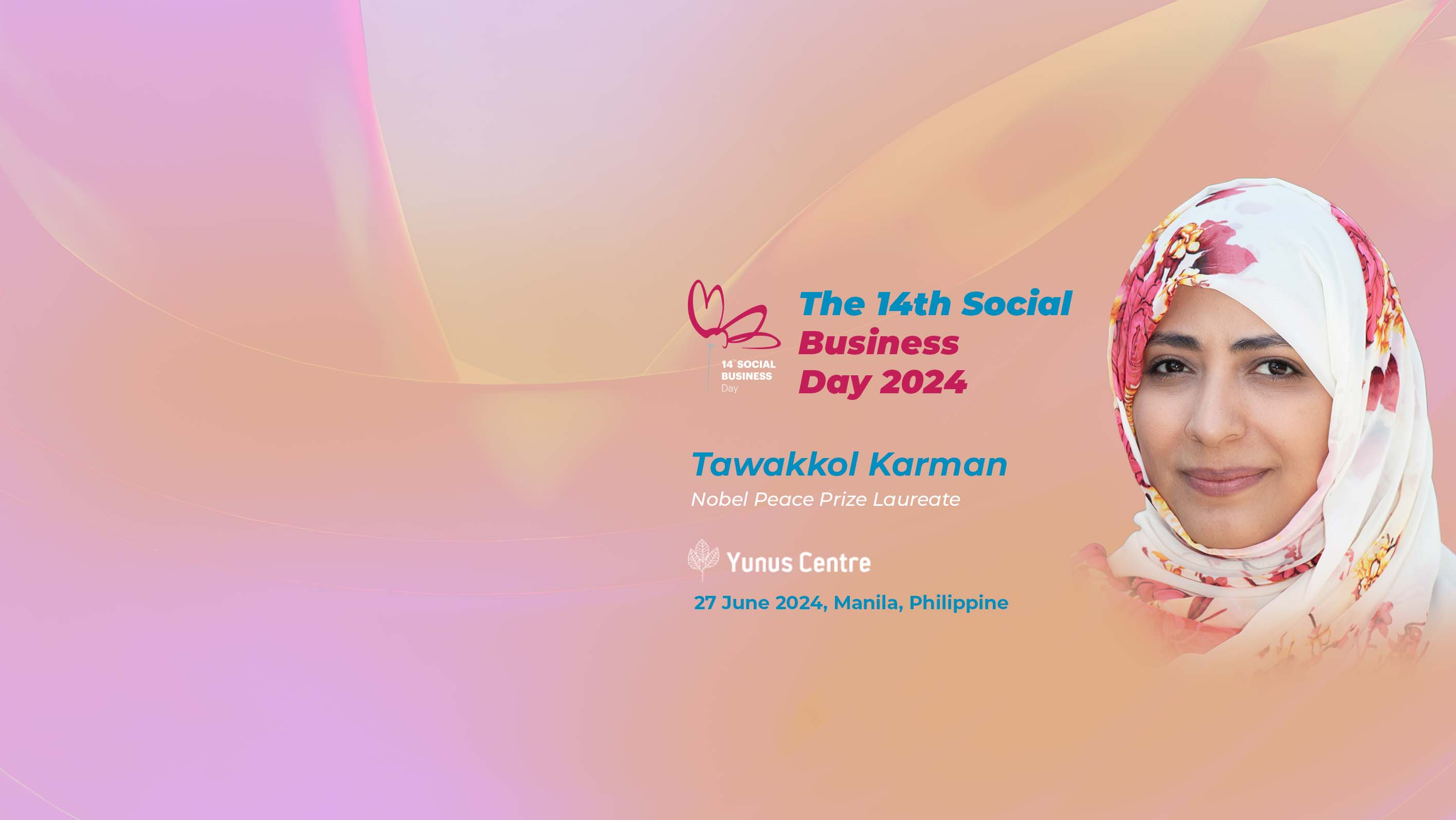 Tawakkol Karman to participate in 14th Social Business Day 2024 Conference in Philippines
